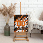 Personalised Perth Scorchers Cricket Fan Pride Canvas Wall Art Dynamic Flaming Dragon Art With Perth City Skyline
