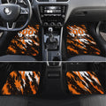 Personalised Perth Scorchers Cricket Fan Pride Car Mats Dynamic Flaming Dragon Art With Perth City Skyline