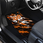 Personalised Perth Scorchers Cricket Fan Pride Car Mats Dynamic Flaming Dragon Art With Perth City Skyline