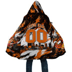 Personalised Perth Scorchers Cricket Fan Pride Cloak Dynamic Flaming Dragon Art With Perth City Skyline
