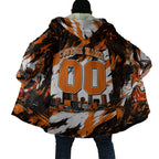 Personalised Perth Scorchers Cricket Fan Pride Cloak Dynamic Flaming Dragon Art With Perth City Skyline