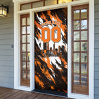 Personalised Perth Scorchers Cricket Fan Pride Door Cover Dynamic Flaming Dragon Art With Perth City Skyline
