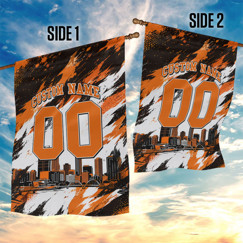 Personalised Perth Scorchers Cricket Fan Pride Garden Flag Dynamic Flaming Dragon Art With Perth City Skyline
