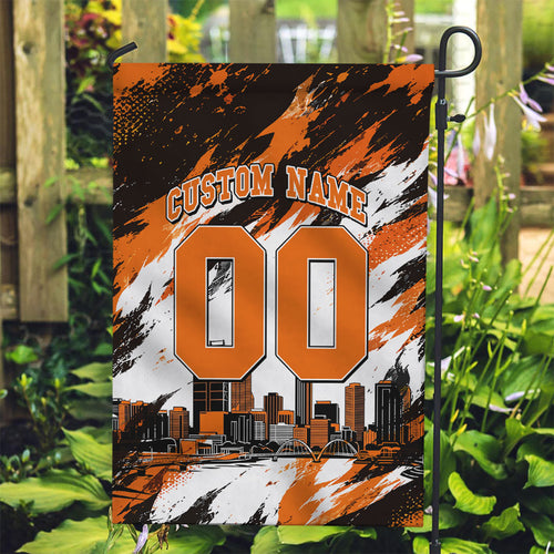 Personalised Perth Scorchers Cricket Fan Pride Garden Flag Dynamic Flaming Dragon Art With Perth City Skyline