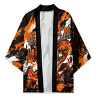 Personalised Perth Scorchers Cricket Fan Pride Kimono Dynamic Flaming Dragon Art With Perth City Skyline