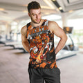 Personalised Perth Scorchers Cricket Fan Pride Men Tank Top Dynamic Flaming Dragon Art With Perth City Skyline