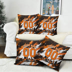 Personalised Perth Scorchers Cricket Fan Pride Pillow Cover Dynamic Flaming Dragon Art With Perth City Skyline