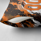Personalised Perth Scorchers Cricket Fan Pride Pillow Cover Dynamic Flaming Dragon Art With Perth City Skyline