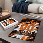 Personalised Perth Scorchers Cricket Fan Pride Puzzle Dynamic Flaming Dragon Art With Perth City Skyline