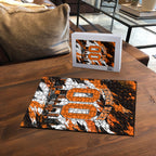 Personalised Perth Scorchers Cricket Fan Pride Puzzle Dynamic Flaming Dragon Art With Perth City Skyline