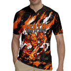 Personalised Perth Scorchers Cricket Fan Pride Rugby Jersey Dynamic Flaming Dragon Art With Perth City Skyline