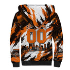 Personalised Perth Scorchers Cricket Fan Pride Sherpa Hoodie Dynamic Flaming Dragon Art With Perth City Skyline