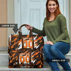 Personalised Perth Scorchers Cricket Fan Pride Travel Bag Dynamic Flaming Dragon Art With Perth City Skyline
