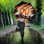 Personalised Perth Scorchers Cricket Fan Pride Umbrella Dynamic Flaming Dragon Art With Perth City Skyline