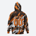 Personalised Perth Scorchers Cricket Fan Pride Zip Hoodie Dynamic Flaming Dragon Art With Perth City Skyline