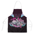 Personalised Sydney Sixers Cricket Mascot Skyline Apron Retro Neon Graphic Fan Art