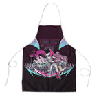 Personalised Sydney Sixers Cricket Mascot Skyline Apron Retro Neon Graphic Fan Art