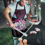Personalised Sydney Sixers Cricket Mascot Skyline Apron Retro Neon Graphic Fan Art