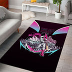 Personalised Sydney Sixers Cricket Mascot Skyline Area Rug Retro Neon Graphic Fan Art