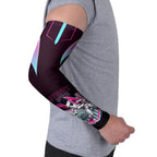 Personalised Sydney Sixers Cricket Mascot Skyline Arm Sleeves Retro Neon Graphic Fan Art