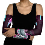Personalised Sydney Sixers Cricket Mascot Skyline Arm Sleeves Retro Neon Graphic Fan Art