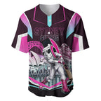 Personalised Sydney Sixers Cricket Mascot Skyline Baseball Jersey Retro Neon Graphic Fan Art
