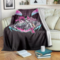 Personalised Sydney Sixers Cricket Mascot Skyline Blanket Retro Neon Graphic Fan Art