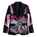 Personalised Sydney Sixers Cricket Mascot Skyline Blazer Retro Neon Graphic Fan Art