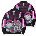 Personalised Sydney Sixers Cricket Mascot Skyline Bomber Puffer Jacket Retro Neon Graphic Fan Art