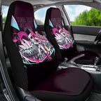 Personalised Sydney Sixers Cricket Mascot Skyline Car Seat Cover Retro Neon Graphic Fan Art