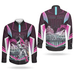 Personalised Sydney Sixers Cricket Mascot Skyline Couples Matching Mermaid Dress and Long Sleeve Button Shirt Retro Neon Graphic Fan Art