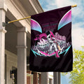 Personalised Sydney Sixers Cricket Mascot Skyline Garden Flag Retro Neon Graphic Fan Art