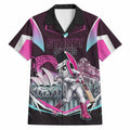 Personalised Sydney Sixers Cricket Mascot Skyline Hawaiian Shirt Retro Neon Graphic Fan Art