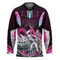 Personalised Sydney Sixers Cricket Mascot Skyline Hockey Jersey Retro Neon Graphic Fan Art