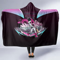 Personalised Sydney Sixers Cricket Mascot Skyline Hooded Blanket Retro Neon Graphic Fan Art
