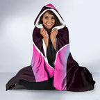 Personalised Sydney Sixers Cricket Mascot Skyline Hooded Blanket Retro Neon Graphic Fan Art