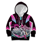 Personalised Sydney Sixers Cricket Mascot Skyline Kid Hoodie Retro Neon Graphic Fan Art