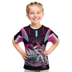 Personalised Sydney Sixers Cricket Mascot Skyline Kid T Shirt Retro Neon Graphic Fan Art