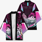 Personalised Sydney Sixers Cricket Mascot Skyline Kimono Retro Neon Graphic Fan Art