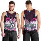 Personalised Sydney Sixers Cricket Mascot Skyline Men Tank Top Retro Neon Graphic Fan Art