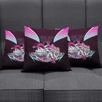 Personalised Sydney Sixers Cricket Mascot Skyline Pillow Cover Retro Neon Graphic Fan Art
