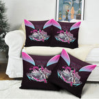 Personalised Sydney Sixers Cricket Mascot Skyline Pillow Cover Retro Neon Graphic Fan Art