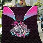 Personalised Sydney Sixers Cricket Mascot Skyline Quilt Retro Neon Graphic Fan Art