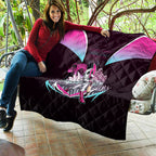 Personalised Sydney Sixers Cricket Mascot Skyline Quilt Retro Neon Graphic Fan Art