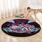 Personalised Sydney Sixers Cricket Mascot Skyline Round Carpet Retro Neon Graphic Fan Art
