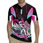 Personalised Sydney Sixers Cricket Mascot Skyline Rugby Jersey Retro Neon Graphic Fan Art
