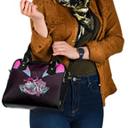 Personalised Sydney Sixers Cricket Mascot Skyline Shoulder Handbag Retro Neon Graphic Fan Art