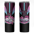 Personalised Sydney Sixers Cricket Mascot Skyline Skinny Tumbler Retro Neon Graphic Fan Art