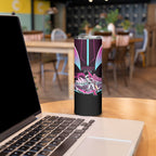 Personalised Sydney Sixers Cricket Mascot Skyline Skinny Tumbler Retro Neon Graphic Fan Art