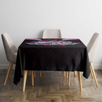 Personalised Sydney Sixers Cricket Mascot Skyline Tablecloth Retro Neon Graphic Fan Art